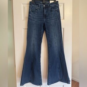 American Eagle Outfitters Dark Blue Flare Jeans